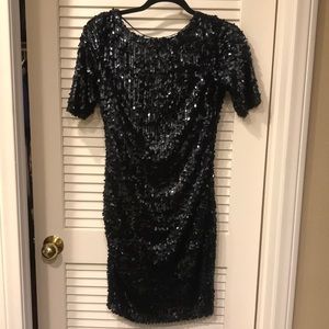 NWT ark & co. Black sequin dress